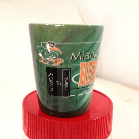 U of Miami Other - Vintage University of Miami Hurricanes Shot Glass Licensed 2000-2008 Mascot